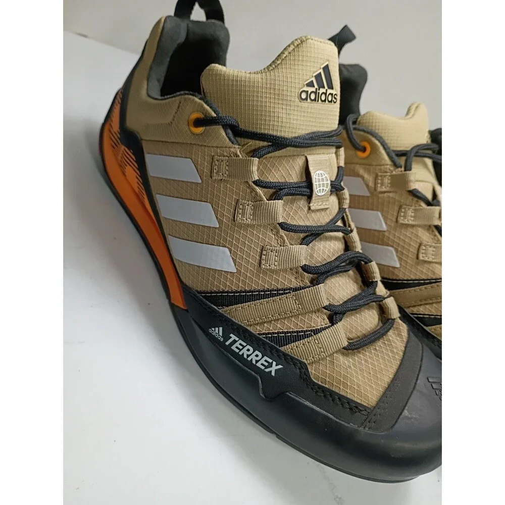 Adidas Terrex Swift Solo Approach shoes in Beige Tone/Flash Orange Men's Size 9